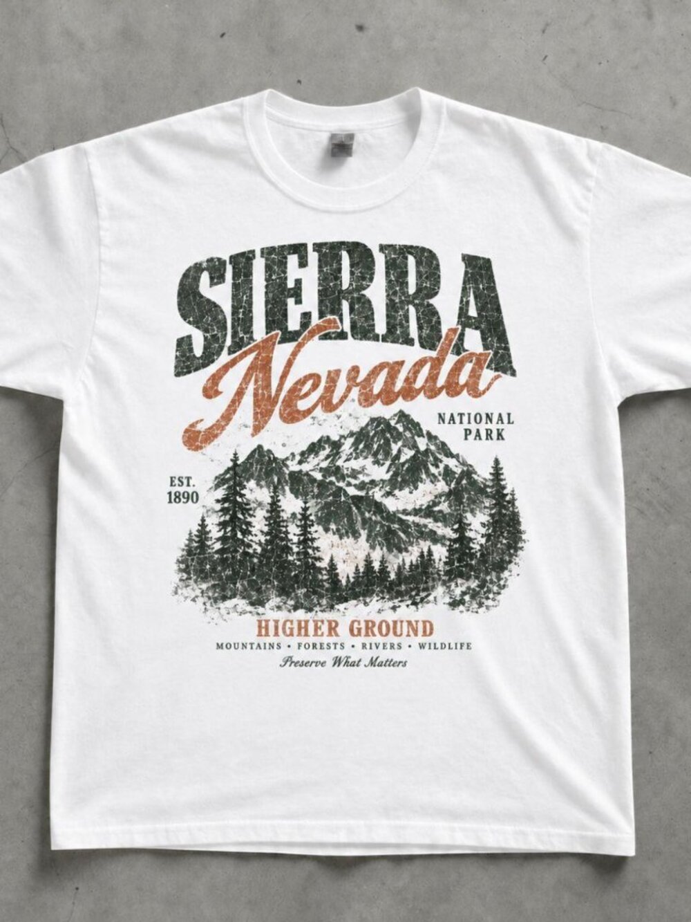 Sierra Nevada National Park Graphic Tee